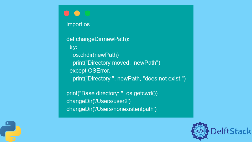 Change Working Directory In Python Delft Stack